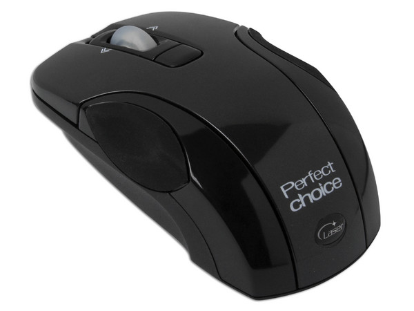 Mini Mouse Perfectchoice Láser Inalámbrico, USB. Color Negro