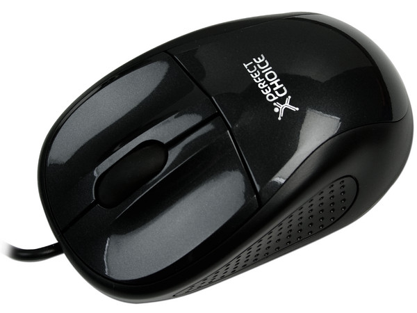 Mini Mouse Óptico Perfect Choice, USB. Color Negro