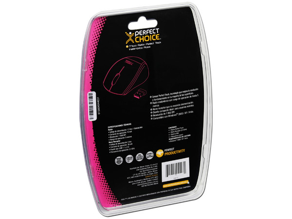 Micro Mouse Perfect Choice Óptico Inalámbrico para Netbook, USB