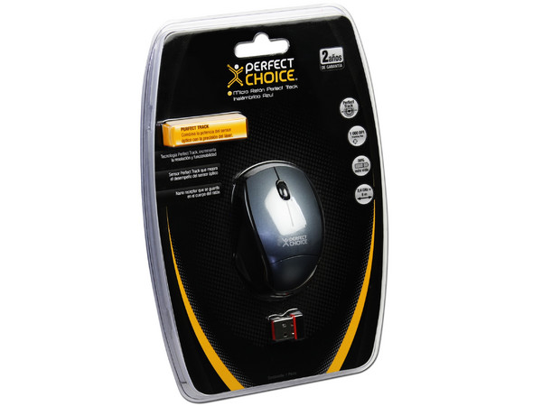 Micro Mouse Perfect Choice Óptico Inalámbrico para Netbook, USB