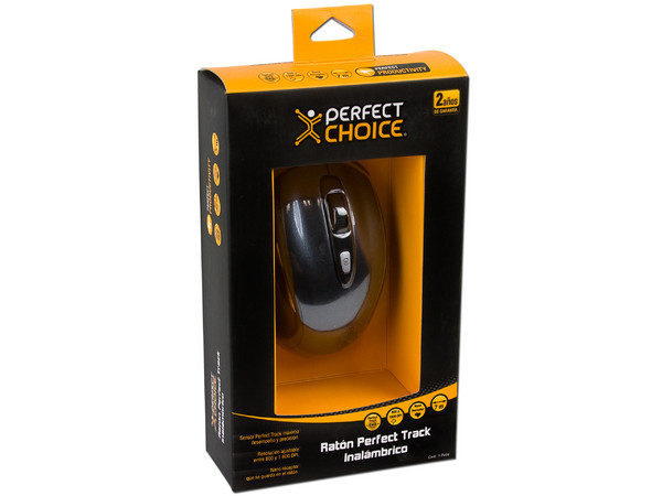Mini Mouse Perfect Choice Perfect Track Óptico Inalámbrico para Netbook, USB