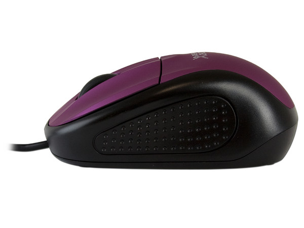 Mini Mouse Perfect Choice Óptico, USB. Color Morado