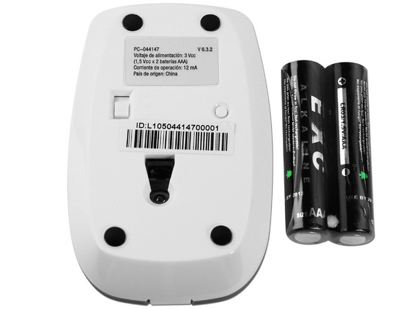 Micro Mouse Perfect Choice Óptico Bluetooth para Netbook. Color Blanco