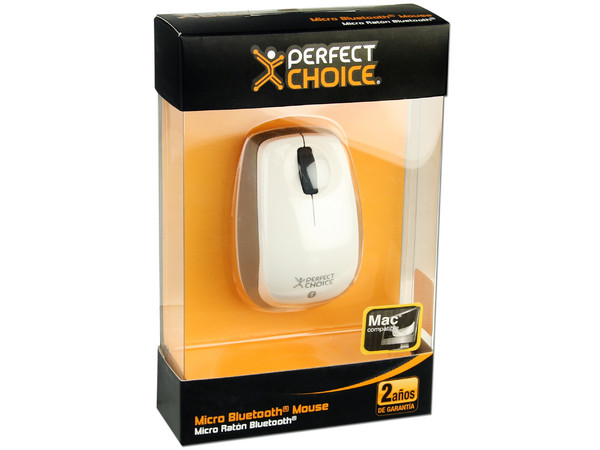 Micro Mouse Perfect Choice Óptico Bluetooth para Netbook. Color Blanco