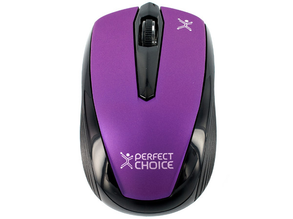Mouse Óptico Inalámbrico Perfect Choice WO-310. Color Morado