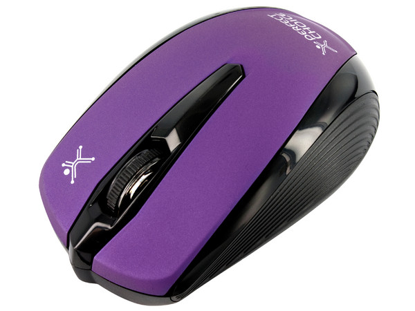 Mouse Óptico Inalámbrico Perfect Choice WO-310. Color Morado