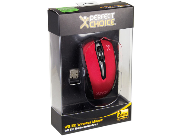 Mouse Óptico Inalámbrico Perfect Choice WO-310, USB.