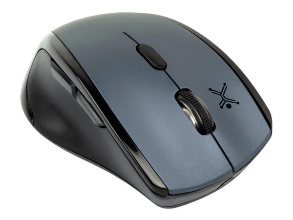 Mouse Óptico Inalámbrico Perfect Choice Klee, Diseño ergonómico para zurdos, USB. Color Negro.