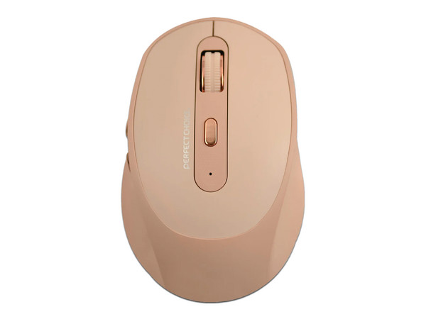Mouse Óptico Inalámbrico Perfect Choice Clix PC-045151, hasta 1600 dpi, 5 botones, USB. Color Rosa.