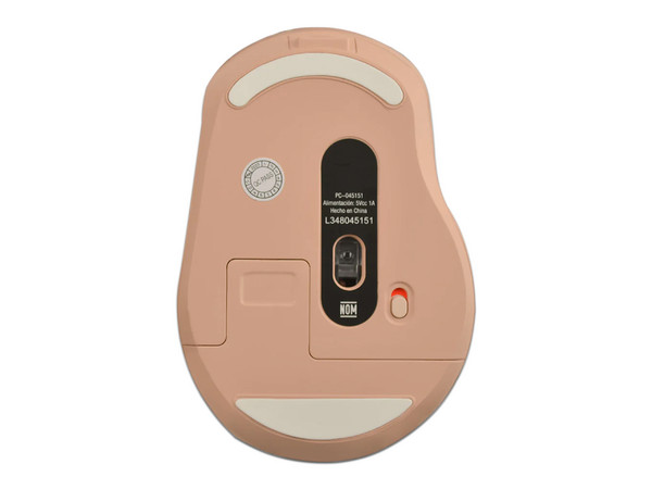 Mouse Óptico Inalámbrico Perfect Choice Clix PC-045151, hasta 1600 dpi, 5 botones, USB. Color Rosa.