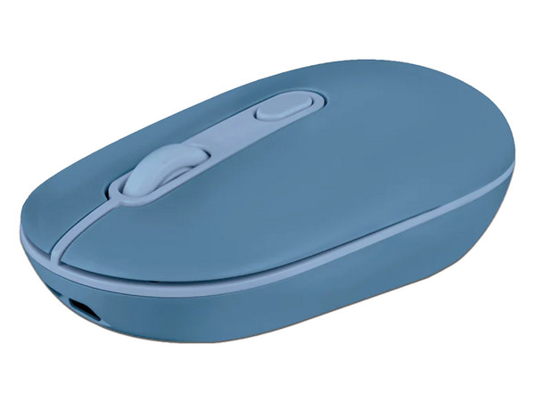 Mouse Óptico Inalámbrico Perfect choice Colori, 1600DPI Receptor USB, Color Azul.