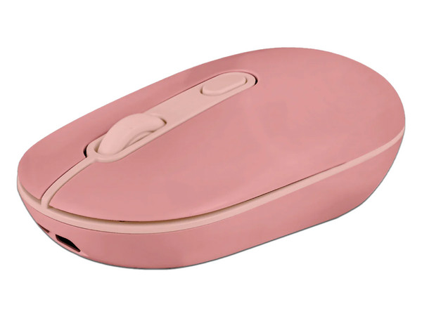 Mouse Óptico Inalámbrico Perfect choice Colori, 1600DPI Receptor USB, Color Rosa.