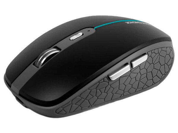 Mouse óptico inalámbrico Perfect Choice, USB, Iluminación RGB. Color Negro.