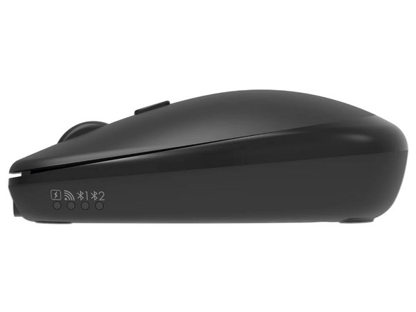 Mouse Óptico Inalámbrico Perfect Choice Dual Multisuperficie Toggie PC-045373, 6000 DPI, Funciona sobre Cualquier Superficie, Bluetooth, Receptor USB. Color Negro.