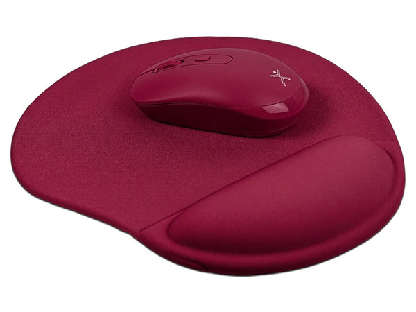 Mouse Inalámbrico Perfect Choice PC-045380, 1600 DPI, Bluetooth, Incluye Mouse Pad. Color Rosa.