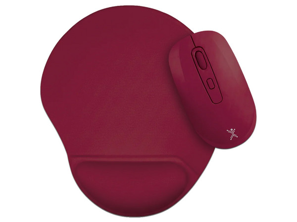 Mouse Inalámbrico Perfect Choice PC-045380, 1600 DPI, Bluetooth, Incluye Mouse Pad. Color Rosa.