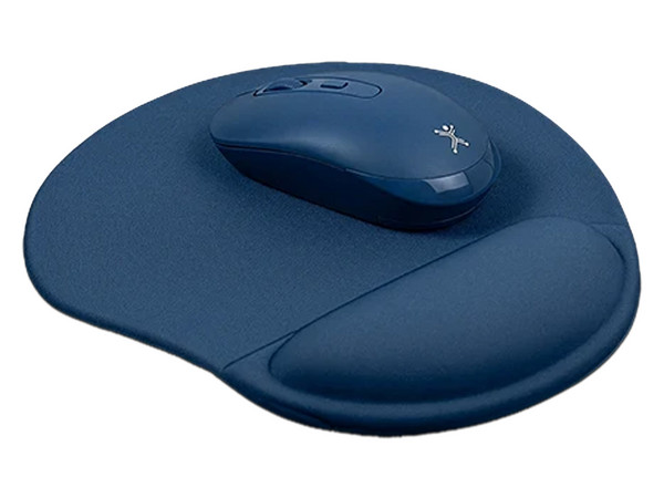 Mouse Inalámbrico Perfect Choice PC-045397, 1600 DPI, Bluetooth, Incluye Mouse Pad. Color Azul.