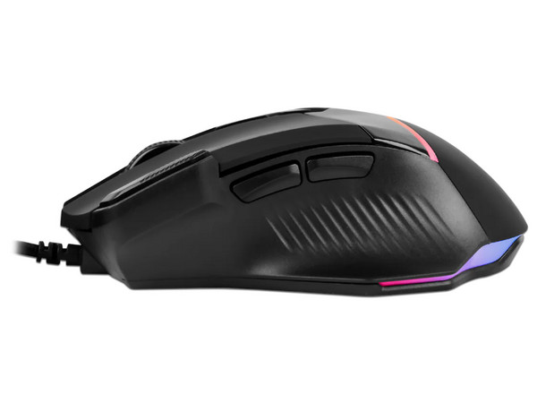 Mouse Óptico Gamer Perfect Choice Trapper Extreme, hasta 7200 dpi, 8 botones. Color Negro.
