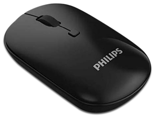 Mouse óptico inalámbrico Philips M403, hasta 2,000 dpi, USB. Color Negro.