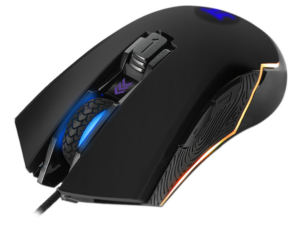 Mouse Gamer Primus Gladius 8200T, hasta 8,200 dpi, 6 botones, RGB. Color Negro.