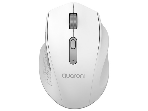 Mouse Óptico Inalámbrico Quaroni MICTB1, 2400DPI, Color Blanco.