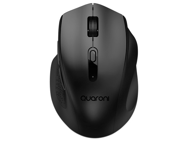 Mouse Óptico Inalámbrico Quaroni MICTN1, 2000DPI, Color Negro.