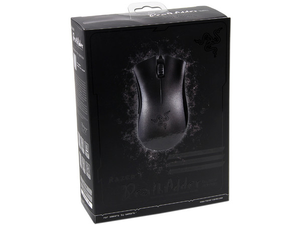 Ergonomic Gaming Mouse Razer DeathAdder Black Edition, Sensor infrarrojo 3.5G de 3500 dpi. USB