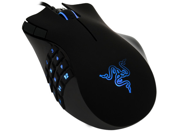 Mouse Gamer Razer Naga con 17 botones optimizados para MMO, Láser 5600 dpi. USB
