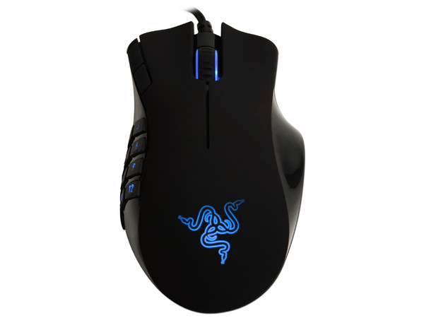 Mouse Gamer Razer Naga con 17 botones optimizados para MMO, Láser 5600 dpi. USB