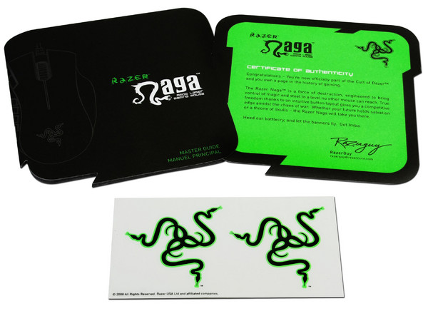 Mouse Gamer Razer Naga con 17 botones optimizados para MMO, Láser 5600 dpi. USB