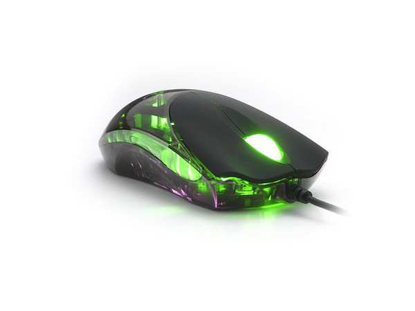 Razer Gaming Mouse Diamondback de 1600 DPI, 7 Botones Programables, Acid Green, Luz Verde