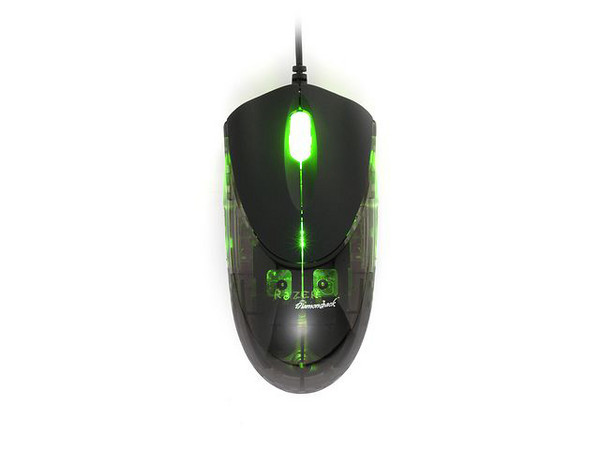 Razer Gaming Mouse Diamondback de 1600 DPI, 7 Botones Programables, Acid Green, Luz Verde