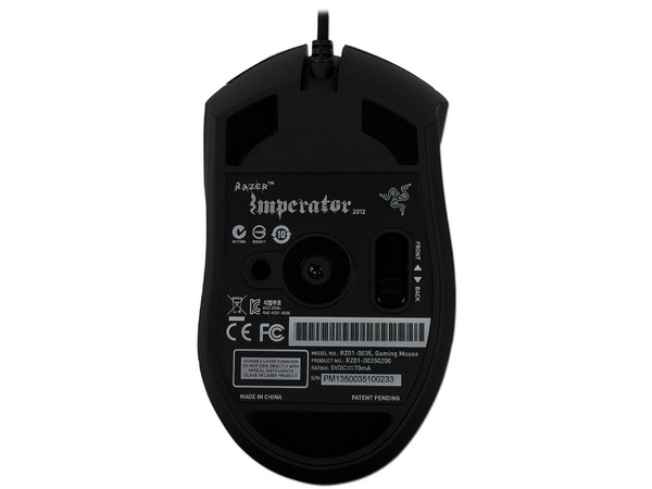 Mouse Gamer Razer Imperator, Sensor dual 4G de 6400 dpi. USB.