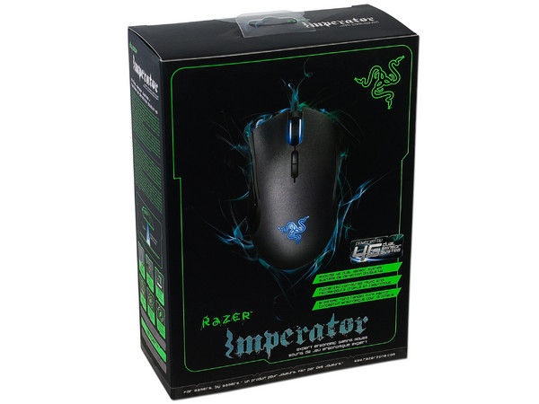 Mouse Gamer Razer Imperator, Sensor dual 4G de 6400 dpi. USB.