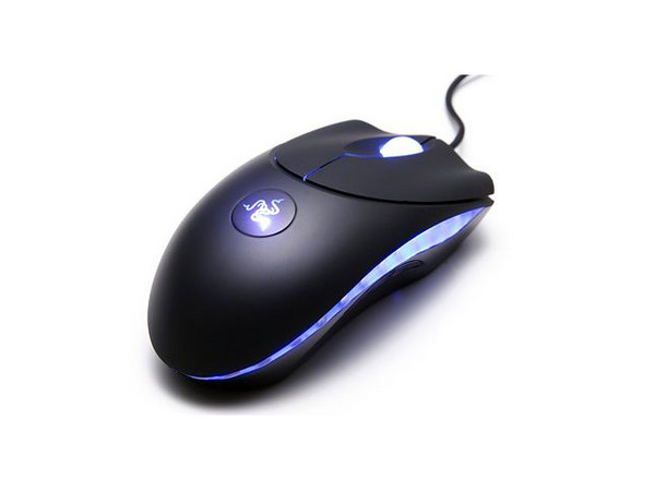 Razer Gaming Mouse Láser Copperhead Tempest Blue de 2000 DPI, 7 Botones Programables, Luz Azul