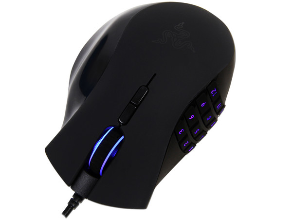 Elite Gaming Mouse Razer Naga Epic, con 17 botones optimizados para MMO, Sensor láser 3.5 G y 5600 dpi, Inalámbrico, USB.