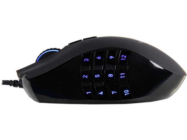 Elite Gaming Mouse Razer Naga Epic, con 17 botones optimizados para MMO, Sensor láser 3.5 G y 5600 dpi, Inalámbrico, USB.