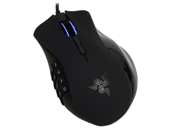 Elite Gaming Mouse Razer Naga Epic, con 17 botones optimizados para MMO, Sensor láser 3.5 G y 5600 dpi, Inalámbrico, USB.