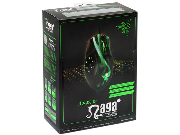 Mouse Gamer Razer Naga Hex con 11 botones programables, Sensor Láser 3.5G, hasta 5600 dpi, USB