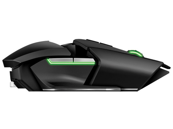 Mouse Gamer Razer Ouroboros, sensor Láser Dual 4G de hasta 8200 ppp, sistema híbrido con cable o inalámbrico, USB.
