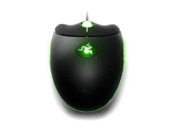Razer Gaming Mouse Láser Copperhead Chaos Green de 2000 DPI, 7 Botones Programables, Luz Verde