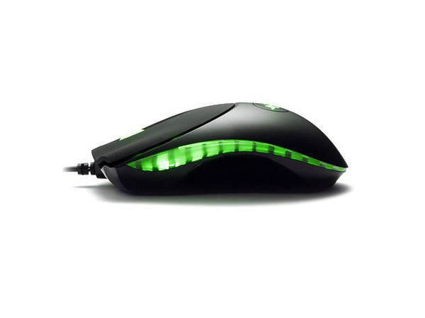 Razer Gaming Mouse Láser Copperhead Chaos Green de 2000 DPI, 7 Botones Programables, Luz Verde
