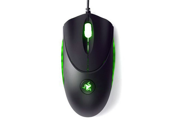 Razer Gaming Mouse Láser Copperhead Chaos Green de 2000 DPI, 7 Botones Programables, Luz Verde