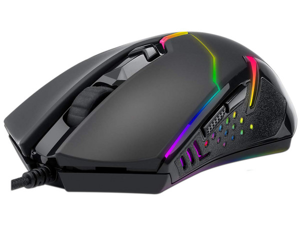 Mouse Gamer Redragon Centrophorus M601 RGB, 7200 Dpi, USB. Color Negro.