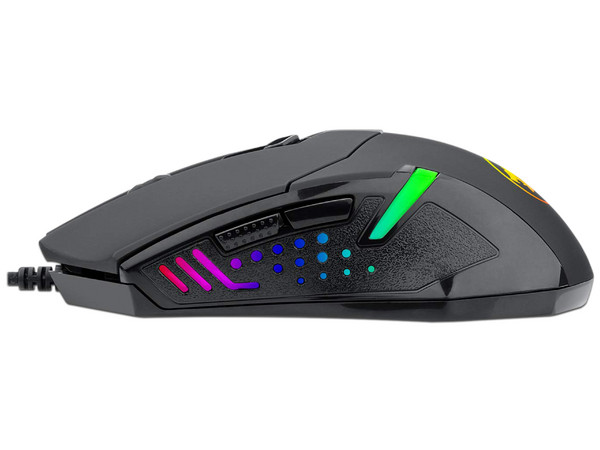 Mouse Gamer Redragon Centrophorus M601 RGB, 7200 Dpi, USB. Color Negro.