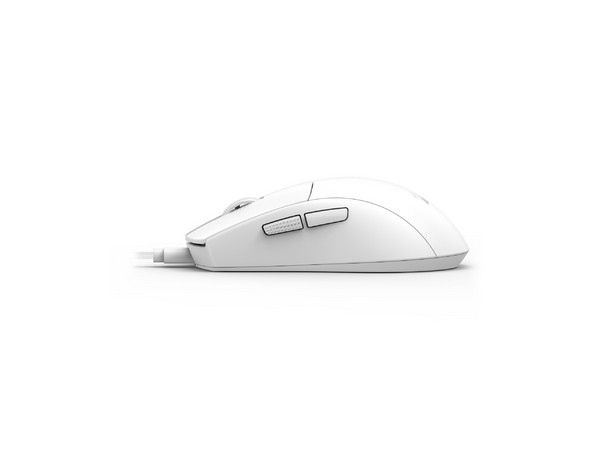 Mouse Gamer Redragon K1NG M724, 12400 DPI, 5 Botones Programables, Cable USB. Color Blanco.