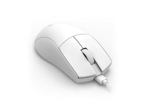 Mouse Gamer Redragon K1NG M724, 12400 DPI, 5 Botones Programables, Cable USB. Color Blanco.