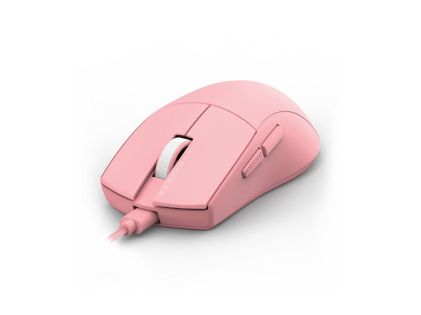 Mouse Gamer Redragon K1NG M724, 12400 DPI, 5 Botones Programables, Cable USB. Color Rosa.