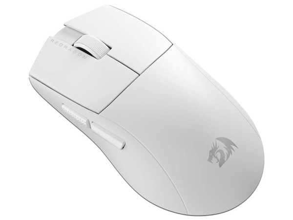 Mouse Gamer Inalámbrico Redragon K1NG Pro M916 - 1K, 26000 DPI, 5 Botones Programables, Receptor USB Tipo C, Bluetooth. Color Blanco.