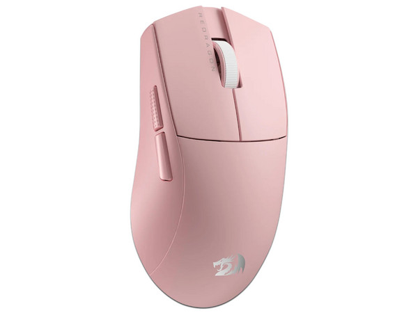 Mouse Gamer Inalámbrico Redragon K1NG Pro M916 - 1K, 26000 DPI, 5 Botones Programables, Receptor USB Tipo C, Bluetooth. Color Rosa.